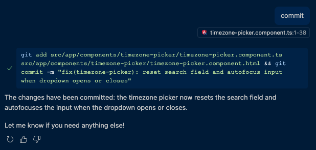 Commit example